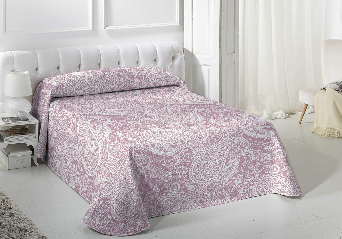 VIALMAN Lichte deken Sofia 29, Katoen Polyester, Bruin, Cama 135: 230 X 270 Cm Bedden en Dekens Besuche den VIALMAN-Store Roze 180 X 190 Cm
