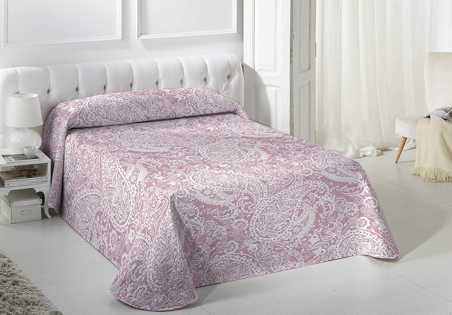 VIALMAN Lichte deken Sofia 29, Katoen Polyester, Bruin, Cama 135: 230 X 270 Cm Bedden en Dekens Besuche den VIALMAN-Store Roze 180 X 190 Cm