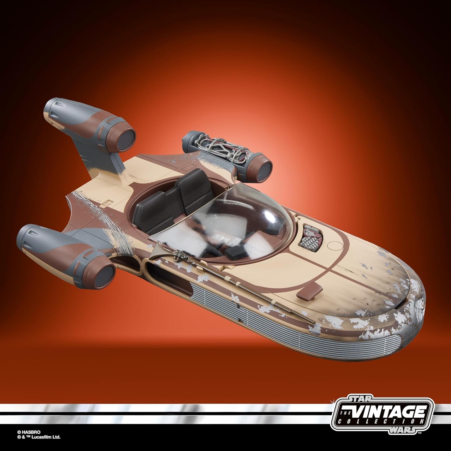 Star Wars Vintage Collection Landspeeder & Luke Skywalker, Star Wars: A New Hope Actiefiguur en voertuig, 9,5 cm Actiefiguren Naty Shop