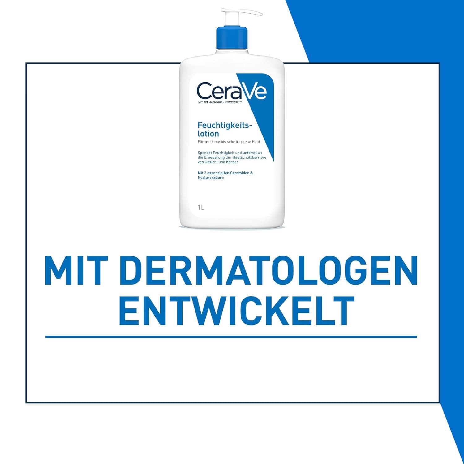 Cerave Hydraterende lotion voor lichaam en gezicht, 1 liter Cosmetica en Schoonheid Naty Shop