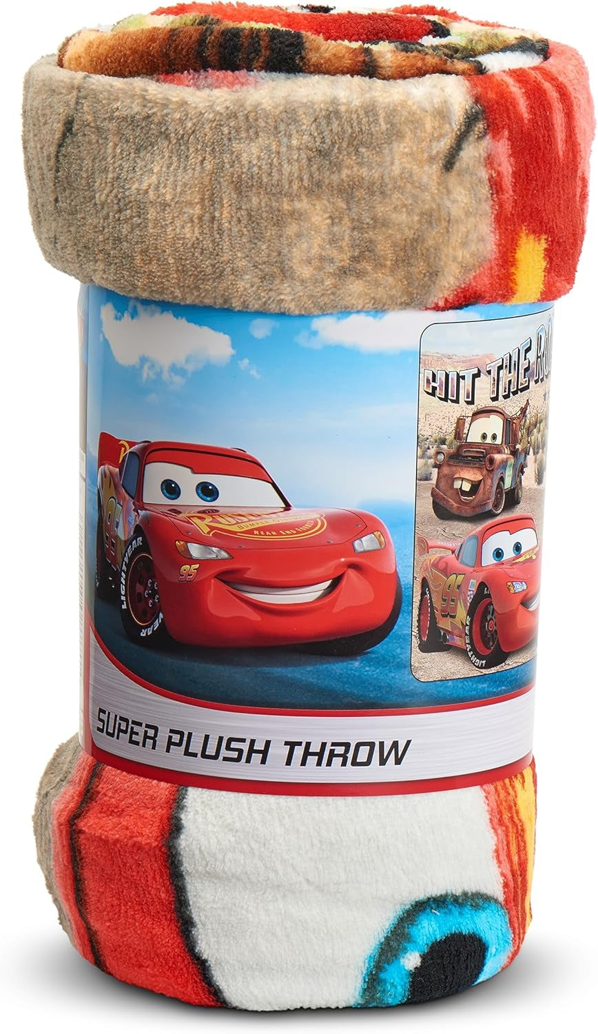 Lag3 Gooi Deken Cars Micro Raschel Gooi Deken, Polyester, Op Straat, 46" X 60" Noordwest Bedden en Dekens
