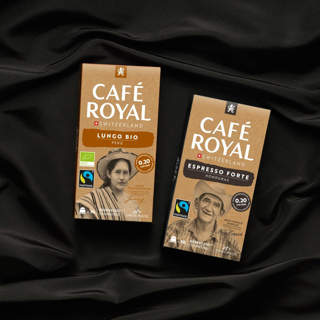 Café Royal Peru Lungo Bio – Nespresso®-compatibele Kaffeekapseln, 100% Arabica uit Peru, romig, Intensität 5/12, Fairtrade, 100 Kapseln