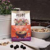 Allos Hof Granola met bessen | Biologische Muesli | Muesli met bessen | Krokante Muesli | Ontbijtgranen | Verpakking van 6 (6 x 300 g), 1 stuk (verpakking van 6)