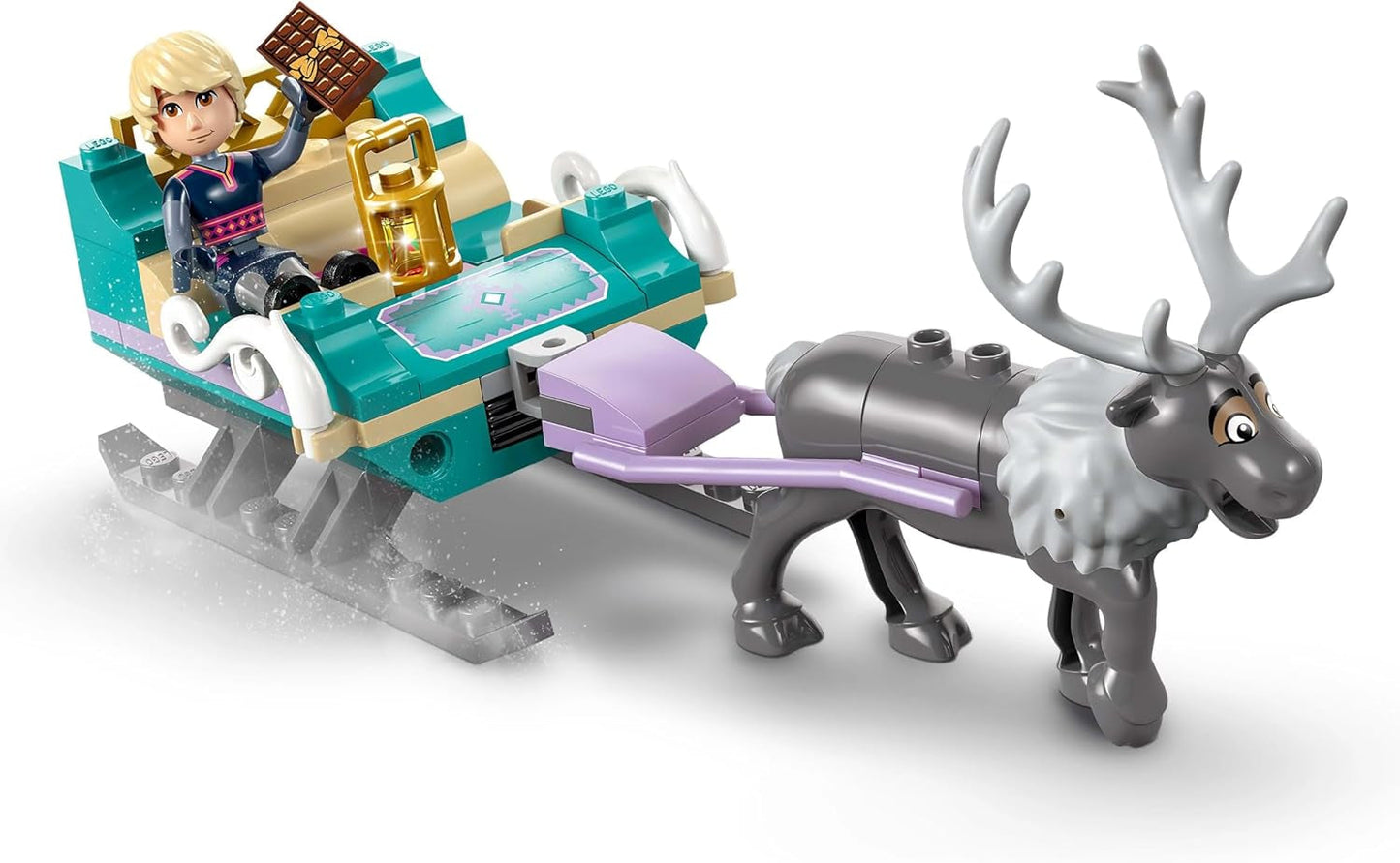 LEGO Ç€ Disney Frozen Anna's slee-avontuur, constructiespeelgoed en fantasiespeelset, chocoladekraam met Anna, Kristoff, Olaf en Sven minipoppen, prinsessenspeelgoed voor meisjes vanaf 4 jaar 43256 Bouwsets Besuche den LEGO-Store