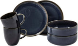 Villeroy & Boch Crafted Denim ontbijtset, 6-delig, voor 2 personen, blauw