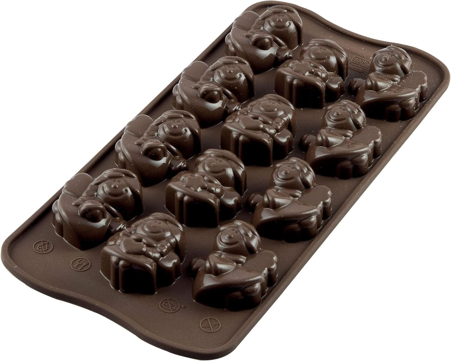 Silikomart 191827, Chocoladepralines, Engelen, Andere keukenmodellen Naty Shop 7 X 7 X 14 Cm