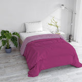 Basic winterdeken, uni en gewatteerd, donkergroen/crème, 200X245Cm Naty Shop quilts en quilts Fuchsia/Lila 200X245Cm