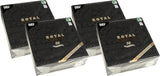 50 servetten ROYAL Collection 1/4-vouw 40 X 40 zwart "Ornamenten"