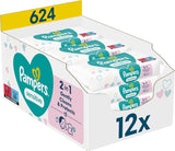 Pampers Sensitive Feuchttücher 5 Packungen Mit 52 Stück - 260 Feuchttucher, Ohne Duft, Für Eine Sanfte en Weiche Reinigung Naty Shop 624 Stück (1Er Pack)