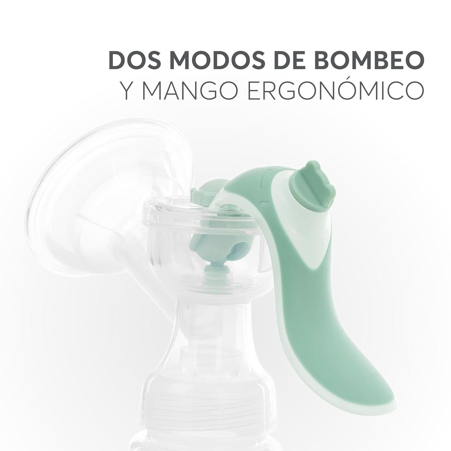 Kikkaboo ELSIE borstkolf, handmatig met 2 modi, instelbare zuigkracht, zachte siliconen cup Accessoires Voeding en borstvoeding Bebe Naty Shop