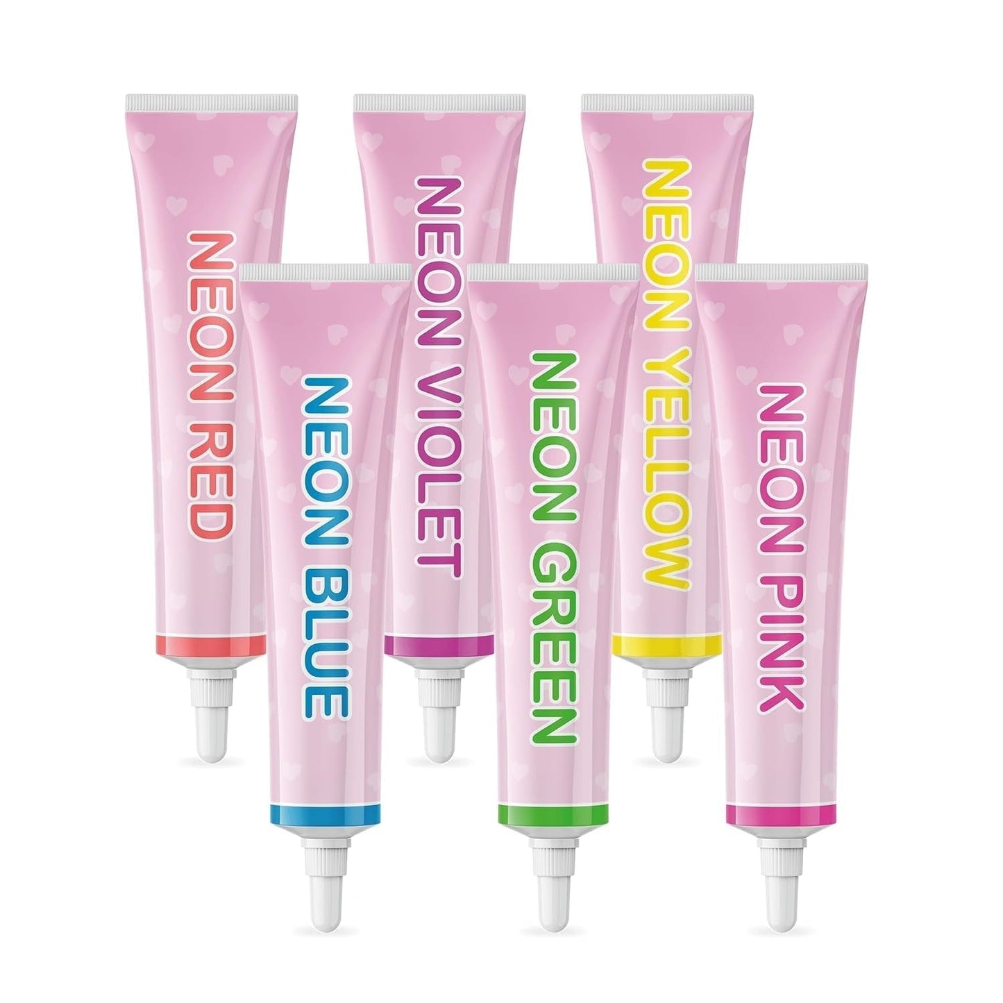Goodbake Neonlebensmittelfarben 6 Farben Set – Intensieve Lebensmittelfarbe – Lebensmittelfarbpaste – Zum Einfärben Von Torten, Fondant, Botercreme Uvm. – 100% veganistische Naty Shop