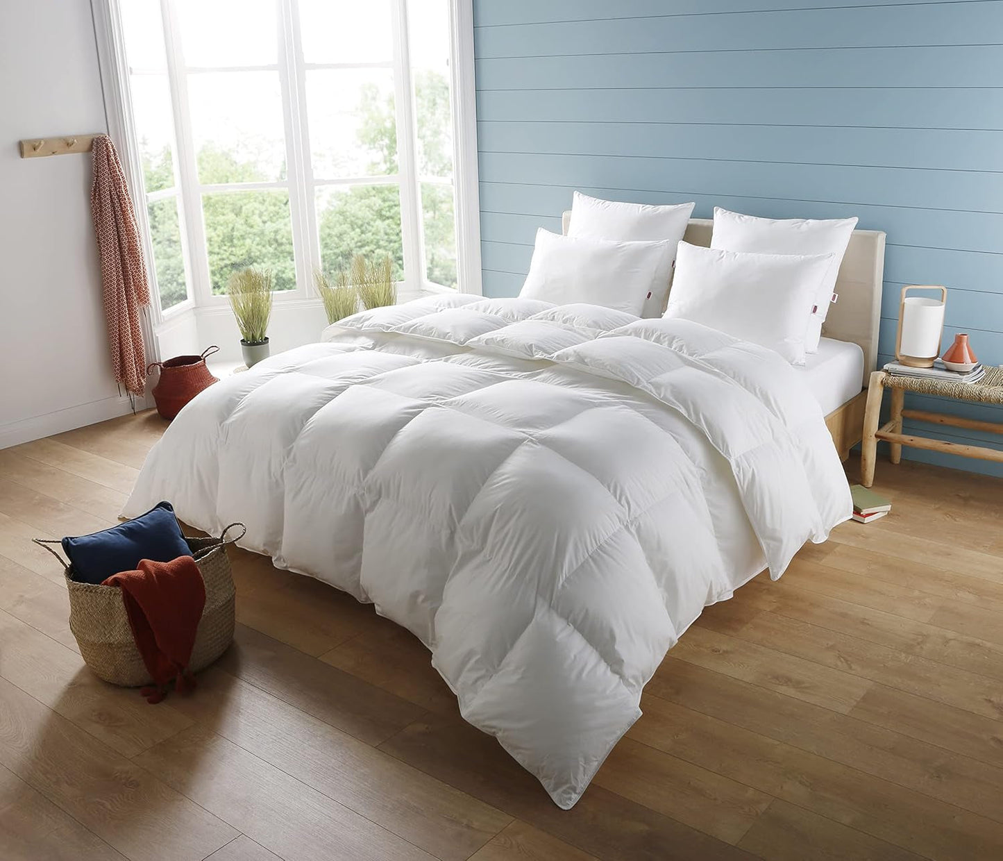 Deken, Percal, Premium katoen, Gematigd, 140 X 200 Cm, Voor eenpersoonsbed, Wolkvormige deken, Bijtvast en opblaasbaar, Machinewasbaar op 40 °C Dekbedden en dekbedden Naty Shop 140/200