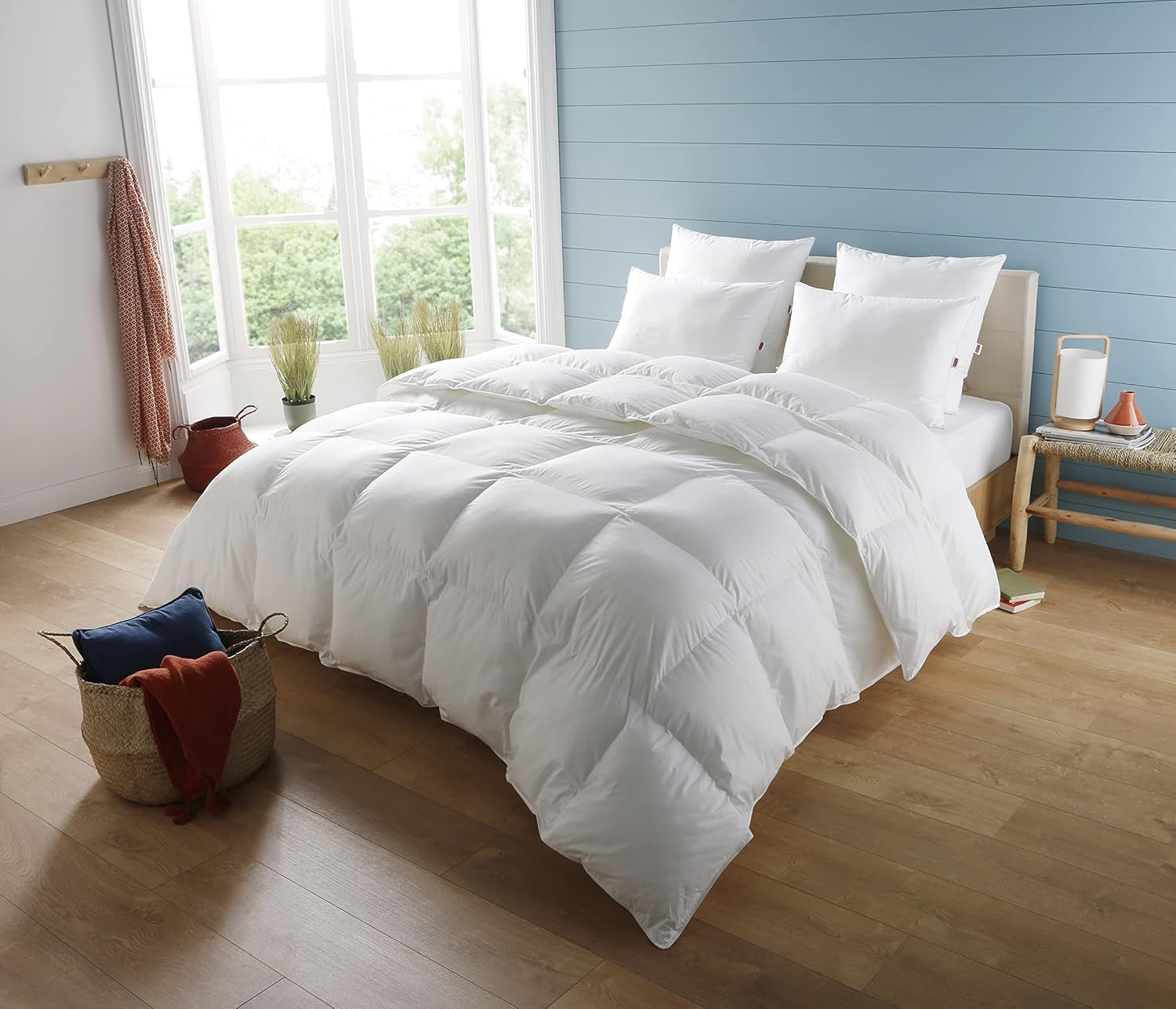 Deken, Percal, Premium katoen, Gematigd, 140 X 200 Cm, Voor eenpersoonsbed, Wolkvormige deken, Bijtvast en opblaasbaar, Machinewasbaar op 40 °C Dekbedden en dekbedden Naty Shop 140/200