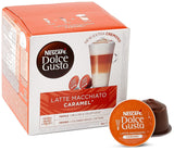NESCAFÉ Dolce Gusto Latte Macchiato Vorratsbox 90 Kaffeekapseln (Aromatische Espresso en Latte Macchiato Karamel