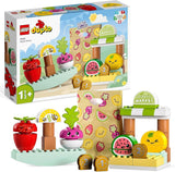 LEGO DUPLO Mijn eerste biologische markt, speelgoedwinkelset voor jongens en meisjes, educatief speelgoed voor peuters vanaf 1,5 jaar, groente- en fruitaccessoires 10983 Bouwsets Besuche den LEGO-Store Single