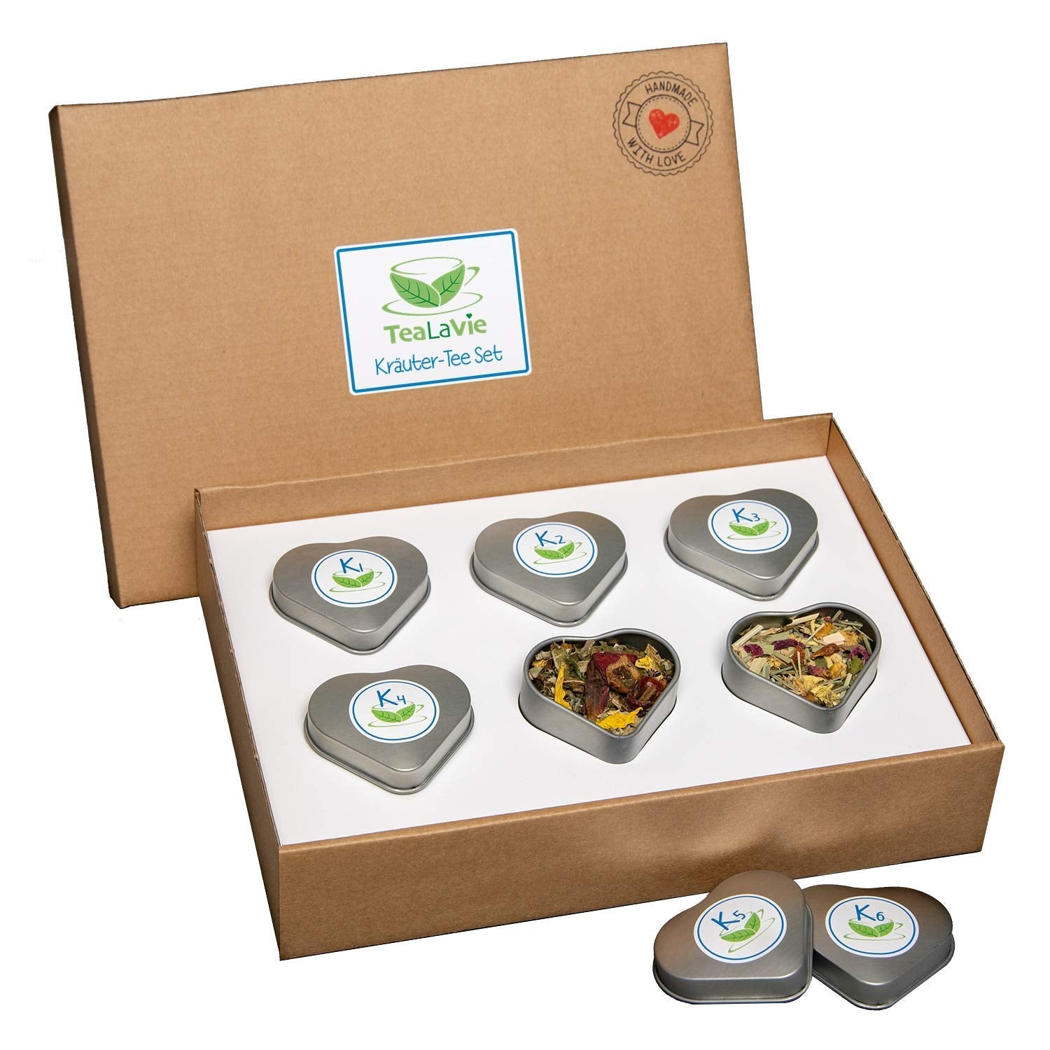 Tealavie Cadeauset van 6 fruitthee (60g) Proefset Geschenkdoos Bedankcadeau-ideeën voor vrouwen Collega's Moederdag 2024
