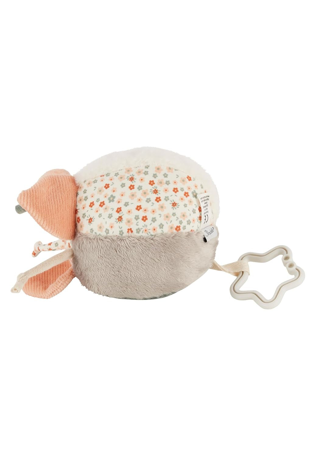 Sterntaler stoffen ballenboerderij - Babytextielbal gemaakt van zachte stofcombinaties - Babyspeelgoed gevuld met polyesterwatten - Babybal om te vangen en te spelen, kleurrijk Babyspeelgoed Naty Shop