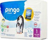 Biologische luiers maat 1 newborn (2-5 kg), 1 zakje met 27 luiers
