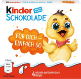 Kinder Chocolate (20 x 50 g) - Valentijnsdagcadeau voor hem en haar, Carnaval & Mardi Gras-snoepjes - Gevulde melkchocoladerepen - 20 verpakkingen van elk 4 individuele repen