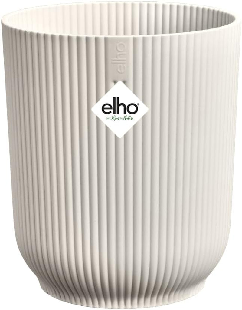 elho Vibes Fold Orchid Hoog 12,5cm - Orchideeënpotten voor binnen - Bloempotten voor binnen - 100% gerecycled plastic - Wit/Zijdewit