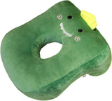 Kantoorslaapkussen Memory Cotton Schattig oorgatkussen Zacht slaapkussen Zijslaper Oorkussen voor dames Meisjes Kinderen (Kitten grijs) Cervicale orthopedische kussens Naty Shop Dinosaurs (groen)