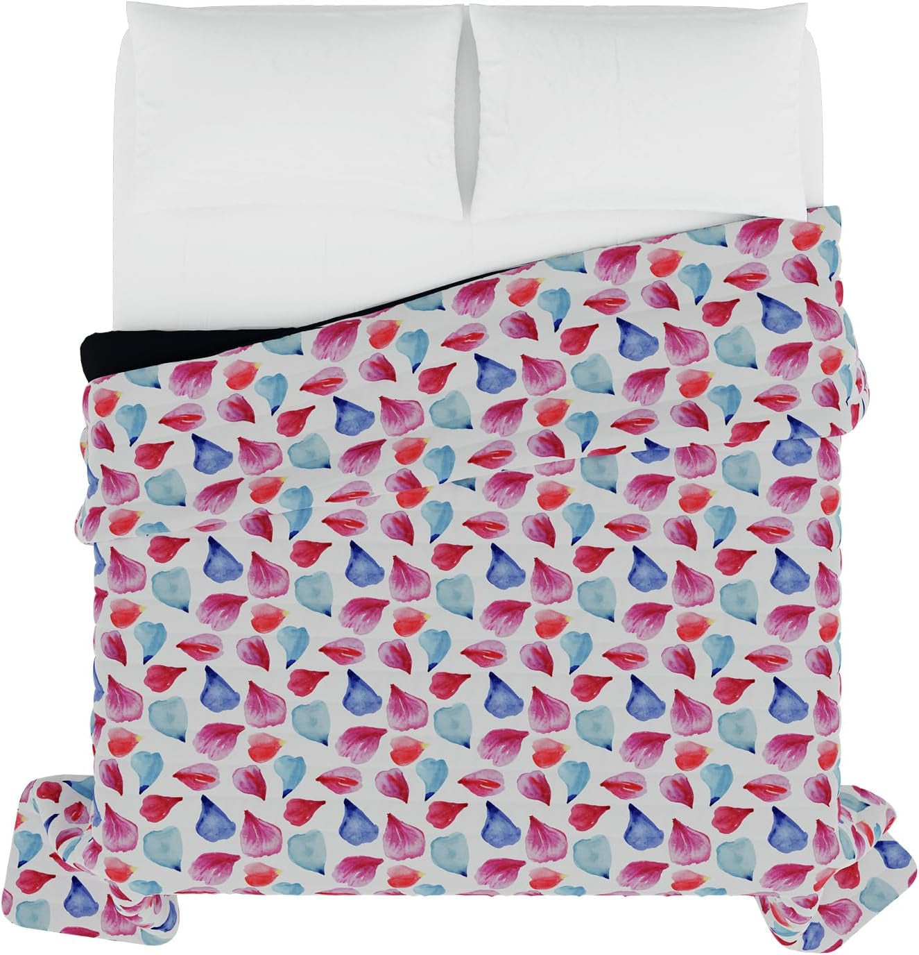 Zomerdekbed met fantasieprint, polyestervulling, Bloemblaadjes, 260X270Cm Dekbedden en dekbedden Naty Shop