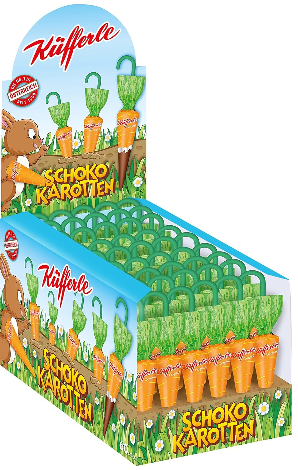 Küfferle, Wortelen met originele chocolade 810 g 60 stuks, Melkchocolade, 1 stuk