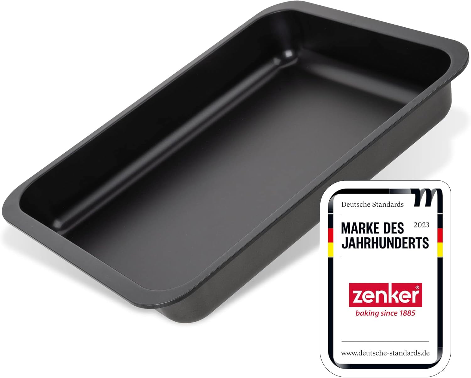 Zenker Lasagneform, Auflaufform Mit Zweifacher Antihaftbeschichtung, Backform Für Viefältigchen Einsatz, Hitzebeständige Ofenform, Widerstandsfähiger Bräter (Farbe: Schwarz), Aantal: 1 Stück Vormen en bakplaten Naty Shop