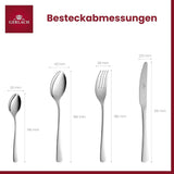 Gerlach 1760 Tunea Set, RVS bestek, 24-delig, 6 personen Keuken Naty Shop