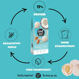 Suikervrije kokospralines met amandelen, feel FIT, geen toegevoegde suikers, 17% eiwit, 63 g