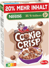 Nestlé Cookie Crisp (+20%), volkoren ontbijtkoekgranen voor kinderen, verpakking van 1 (1x450g)