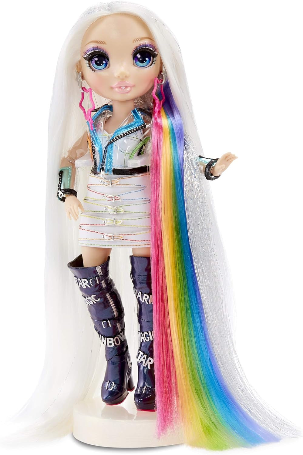 Rainbow High Hair Studio - Exclusieve Amaya Raine poppenspeelset met lang haar om te stylen - Inclusief wasbaar haarkrijt, haarborstel en accessoires - Cadeau voor kinderen vanaf 6 jaar