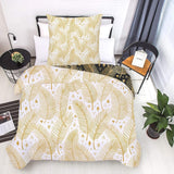 Beddengoed voor kinderen, jongens, diverse modellen, met ritssluiting, microvezel polyester Beddengoed - kinderen Naty Shop Leaves 135X200 Cm + 80X80 Cm