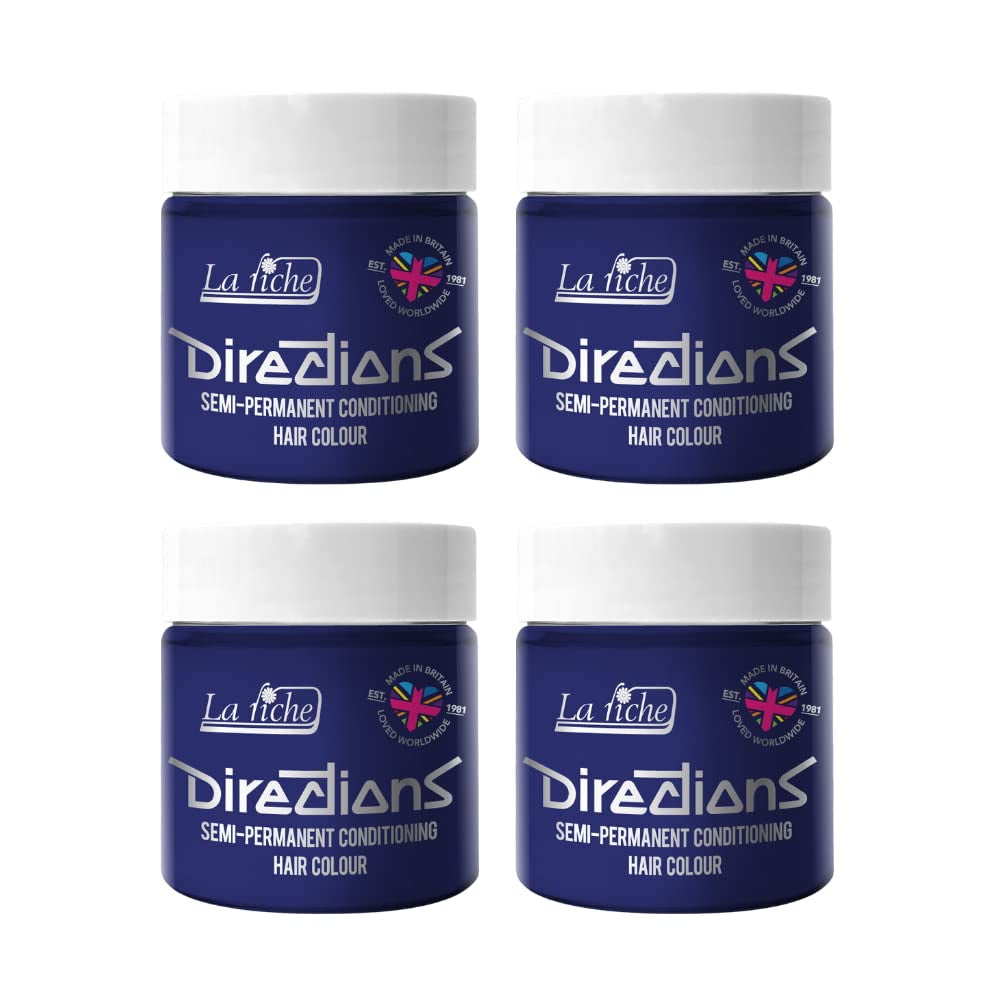 Directions semi-permanente haarkleuring 100 ml doos 4 pack (Pillarbox Red) Haarverf Naty Shop Ultra violet 100 Ml (verpakking van 4)
