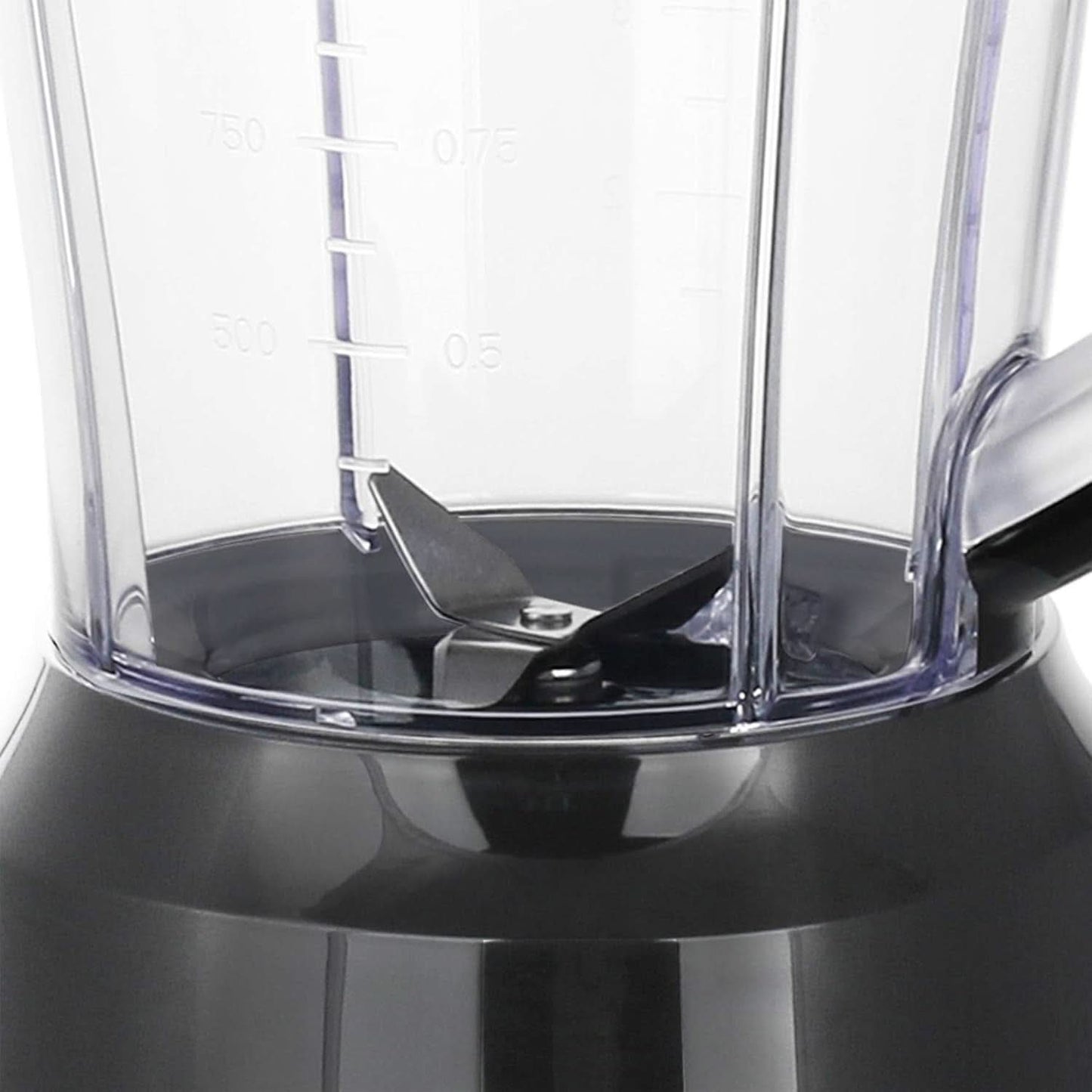 Emerio Standmixer BPA Frei Crush Ice-functie 1,5L Behälter 2 Geschwindigkeiten + Pulse-functie Messereinheit Aus Edelstahl Sicherheitsschalter Geschirrspülgeeignet 500 Watt BL-12816.8 Zwart Bucatarie Naty Shop