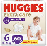 Huggies Extra Care luiers, maat 6, 15-25 kg, 60 stuks