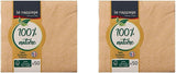 Le Napage 50 katoenen servetten 25 X 25 cm, 3-laags, FSC wit