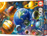 Educa - Puzzel 500 stukjes voor volwassenen | Zonnestelsel, puzzel 500 stukjes voor volwassenen en kinderen vanaf 11 jaar, planeten, ruimte, ruimte (18449) Puzzel Naty Shop