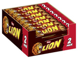 NESTLÉ LION Choco, knapperige chocoladereep met karamelvulling en knapperige wafel, verpakking van 24 (24 x 42 g)
