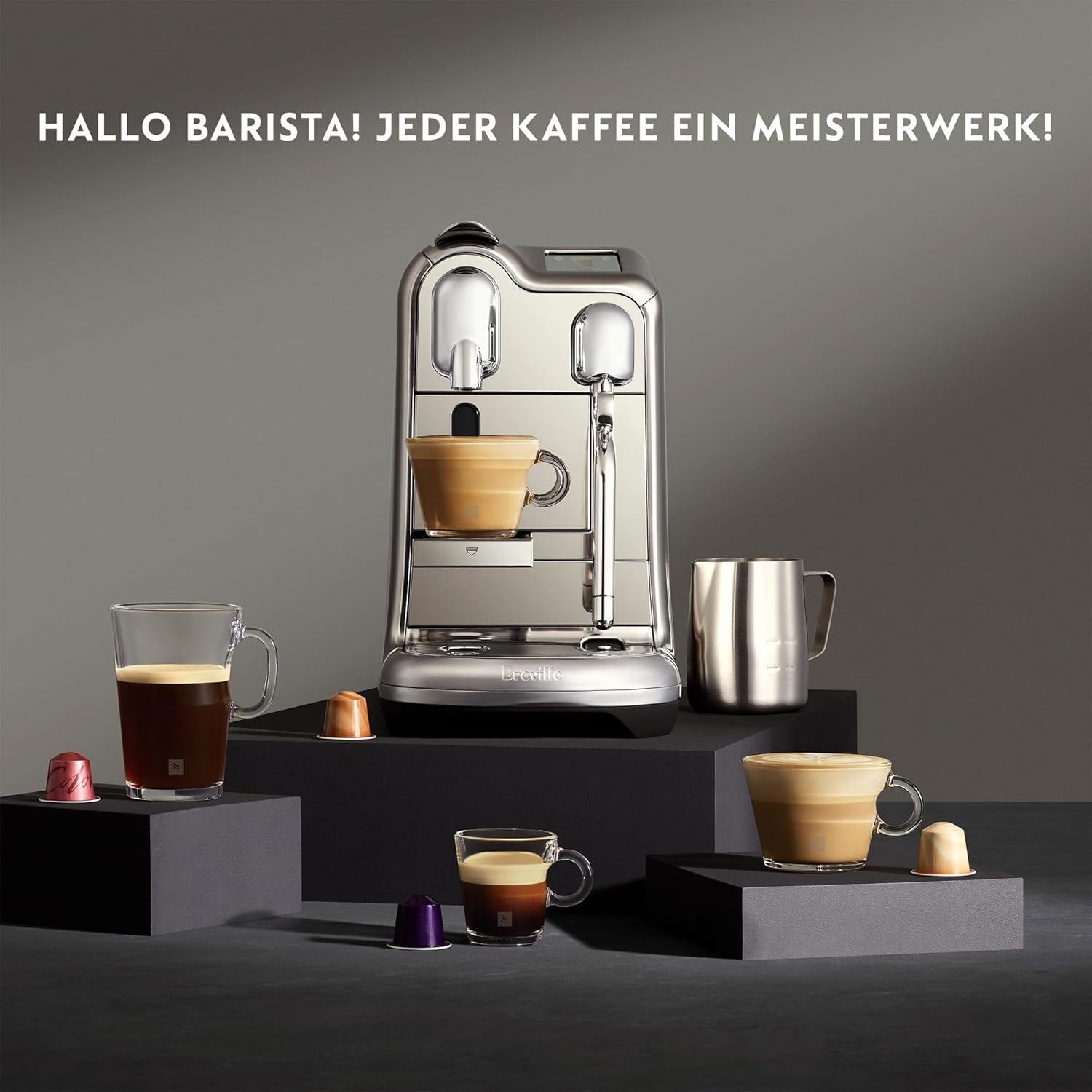 Sage Nespresso Creatista Pro Espressomachine, roestvrij staal, geborsteld roestvrij staal