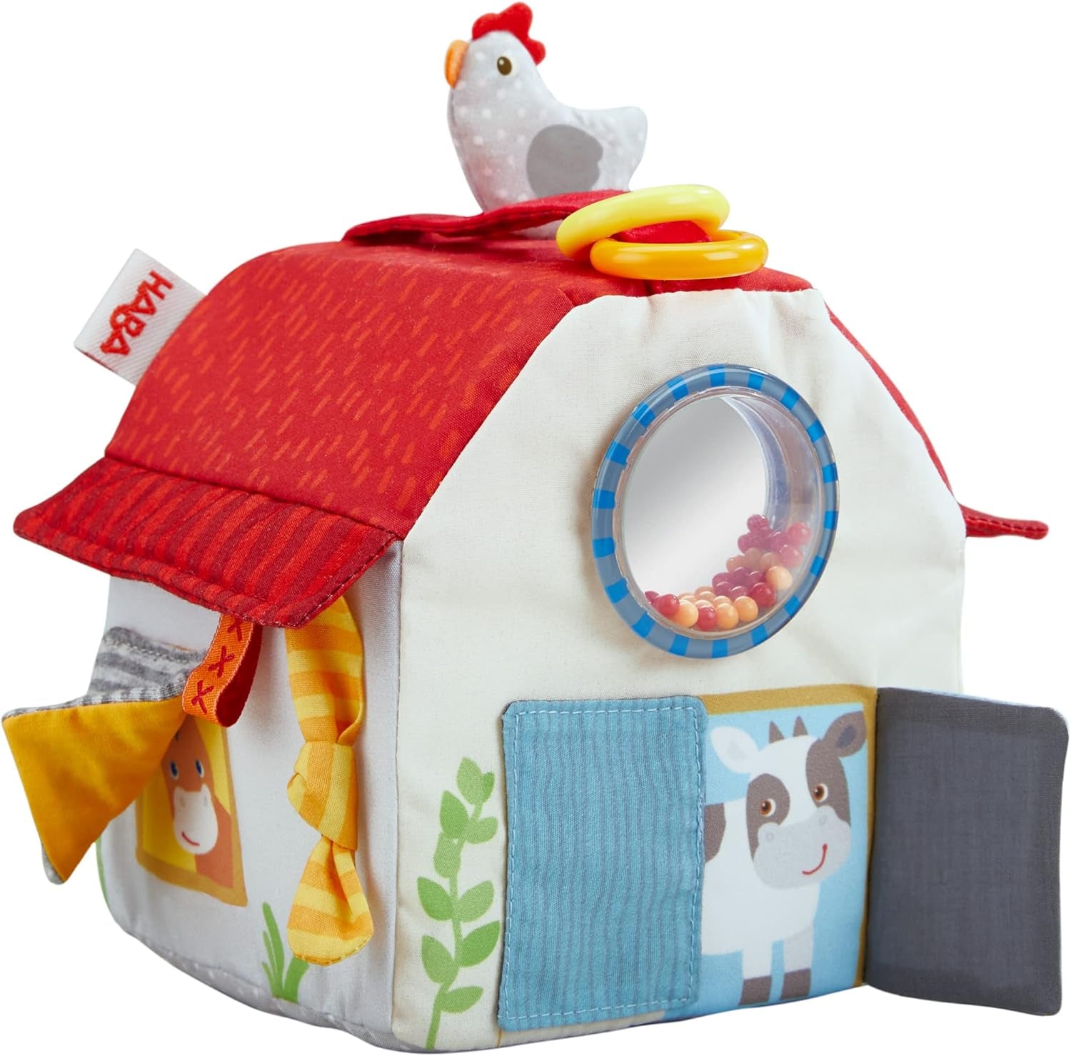 HABA 306383 - Speelkubusboerderij, multifunctioneel speelgoed vanaf 6 maanden Babyspeelgoed Naty Shop Standaard titel