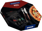 Tramontina PIZZA Besteck, 8-delige set, voor 4 personen, Rostfreier Edelstahl, Fsc-Zertifizierte Holzgriffe, Spülmaschinenfest Kitchen Naty Shop