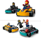LEGO City Skelters met chauffeurs, set van 2 minifiguren, chauffeurs en raceauto's, speelgoedauto's voor jongens en meisjes van 5 jaar oud, leuk cadeau voor kinderen 60400 Bouwsets Besuche in LEGO-Store