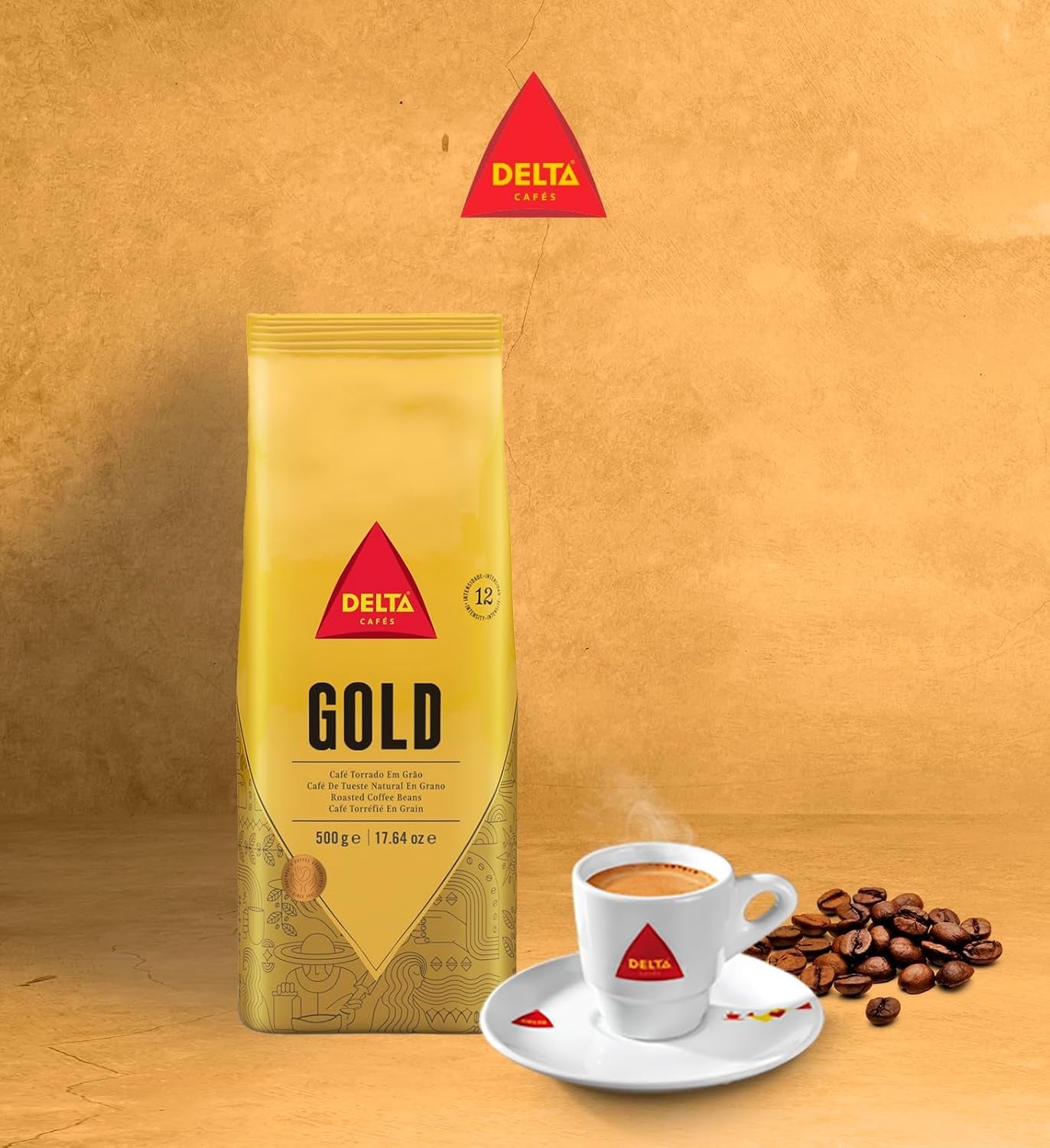 Partij Delta koffiebonen, Gold verpakking, 500 g