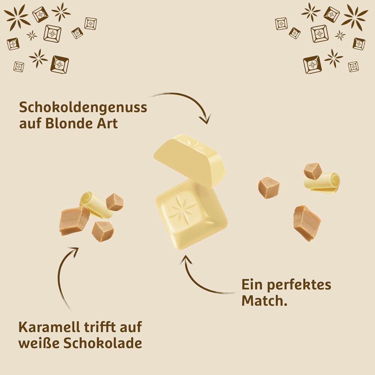 Schogenten Blond Puur I witte chocolade met karamel I 100 g I individueel geportioneerd (pak van 2)