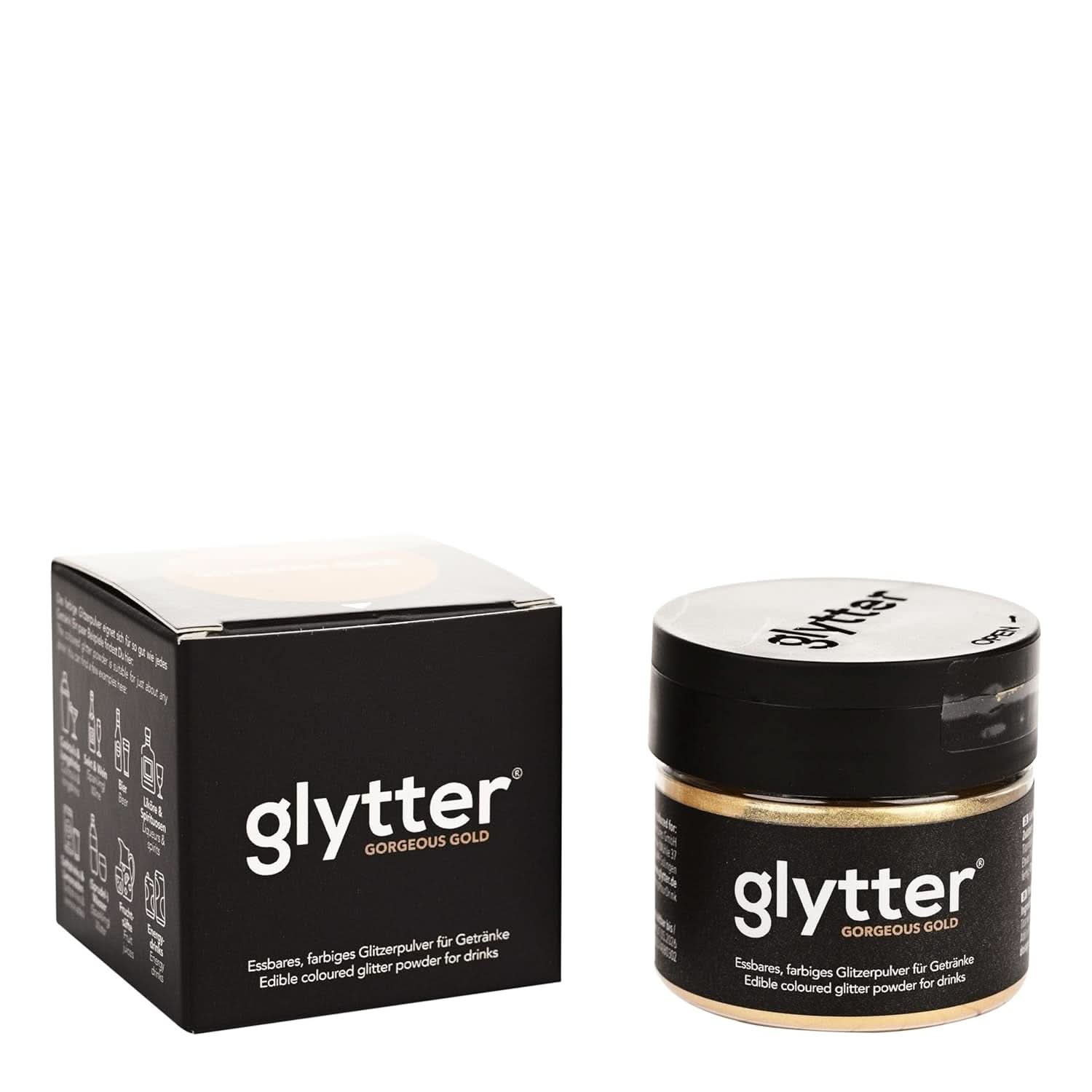 Glytter, Eetbare Glitter voor drankjes en vloeistoffen, 10 gram Glitter Naty Shop