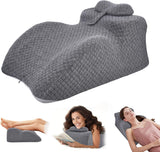 Leeskussen - Rugkussen, verstelbare hoofdsteun, leeskussen van traagschuim voor bed, ergonomisch nek- en beenkussen, lendensteunkussen