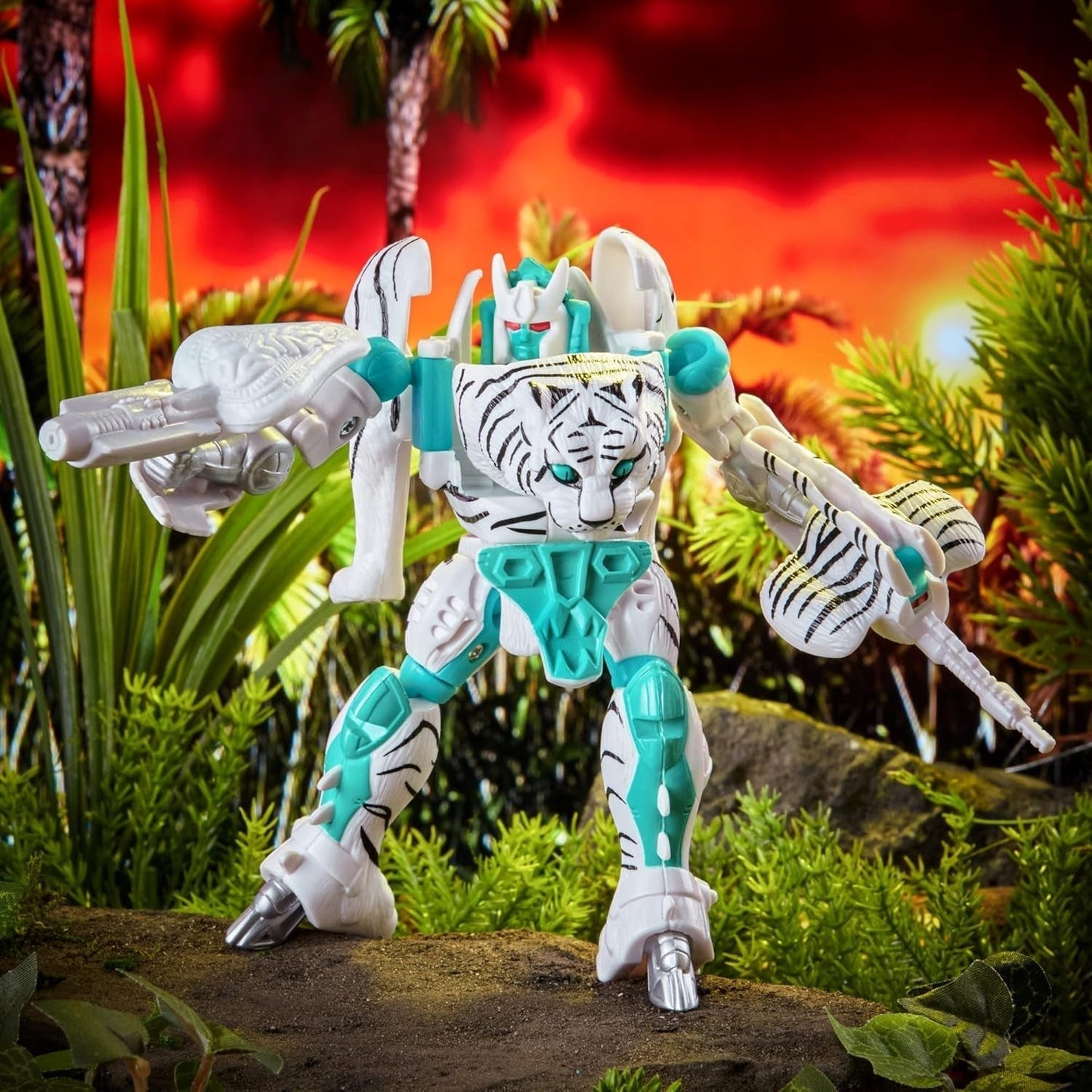 Transformers Speelgoed Vintage Beast Wars, Tigatron-actiefiguur om te verzamelen (12,5 cm), voor volwassenen en kinderen vanaf 8 jaar, F4225, Multi, Eén maat actiefiguren Naty Shop