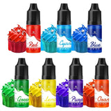 Gelvoedselkleuring - 7 x 15 ml geconcentreerde regenboogkleurige voedselkleuring voor taartdecoratie, bakken, koekjes, macarons - suikervrije voedselkleuring voor drankjes, taartdecoratie, slijm DIY