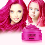 COLAYERIST Wasbare zwarte tijdelijke haarkleur Haarverfwas voor mannen en vrouwen Haarmascara voor feest of cosplay Knoeivrije haarkleurproducten Haarverf Naty Shop Roze